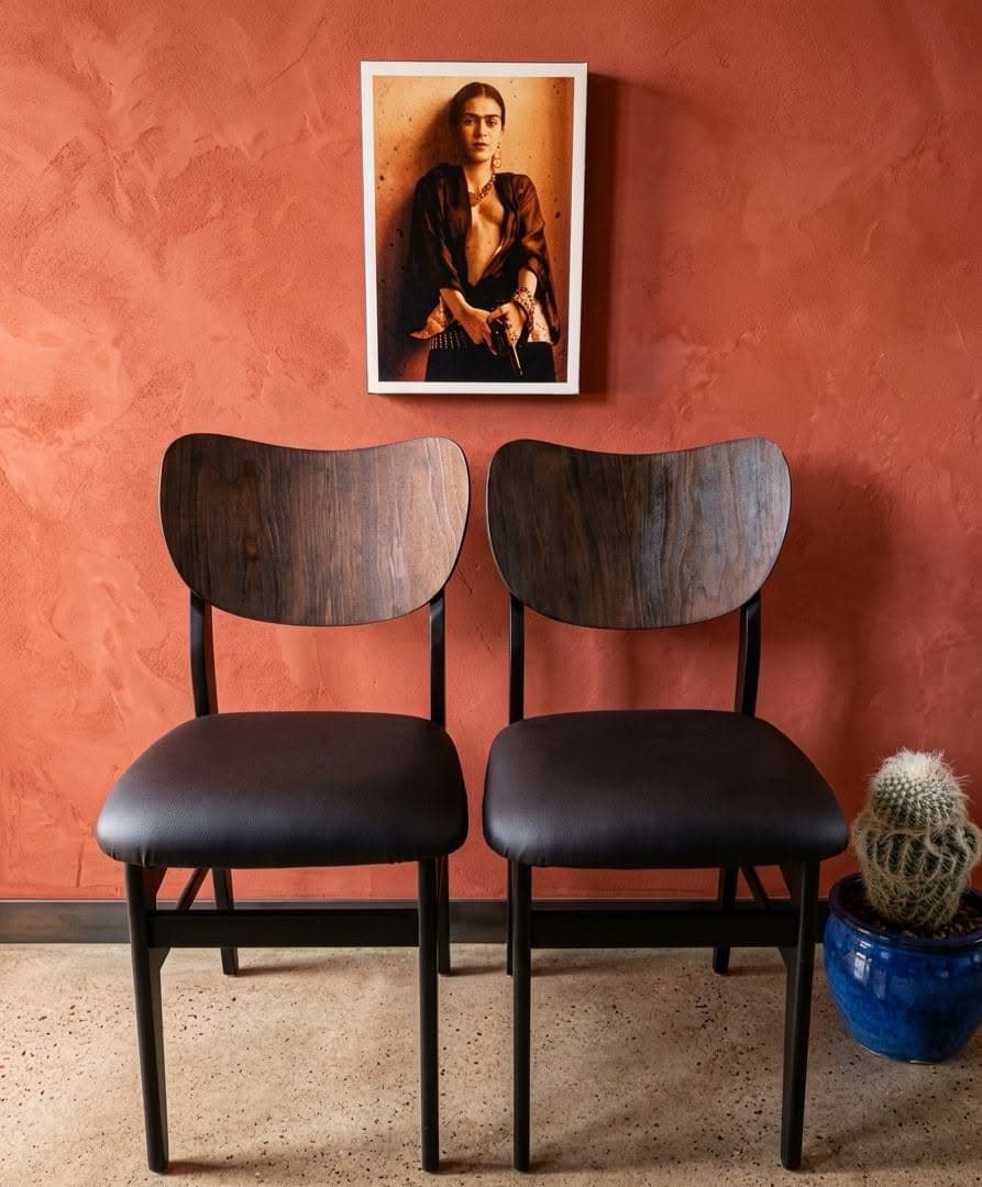 Refined Oak Dining Chairs (Pair)